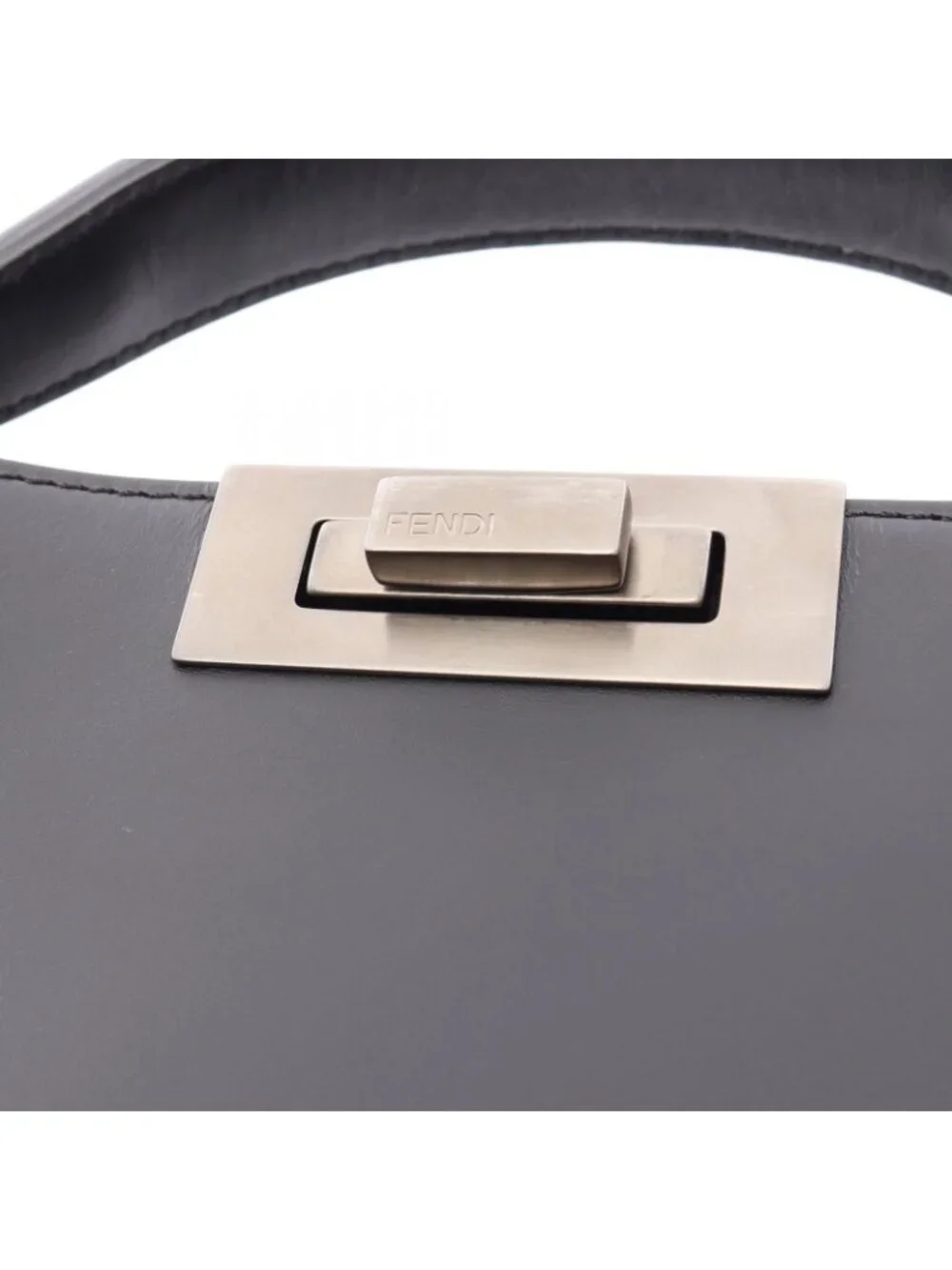 Fendi Handbag Peekaboo ISeeU 2-Way Black Leather
